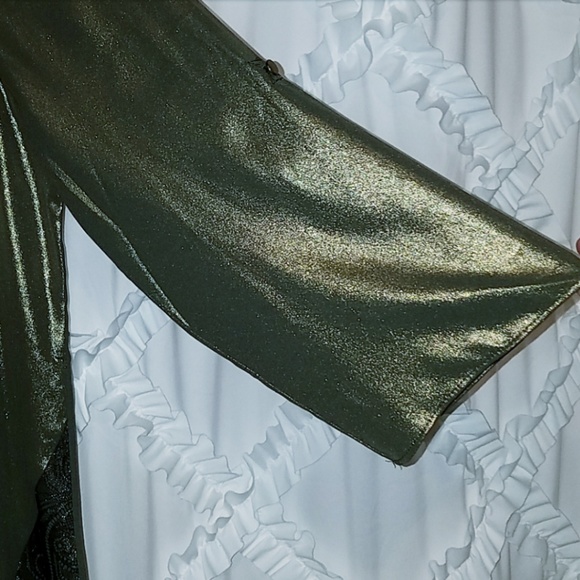 Chico's Gold Green Lace Tunic Size 0 Small 4 - Picture 3 of 7